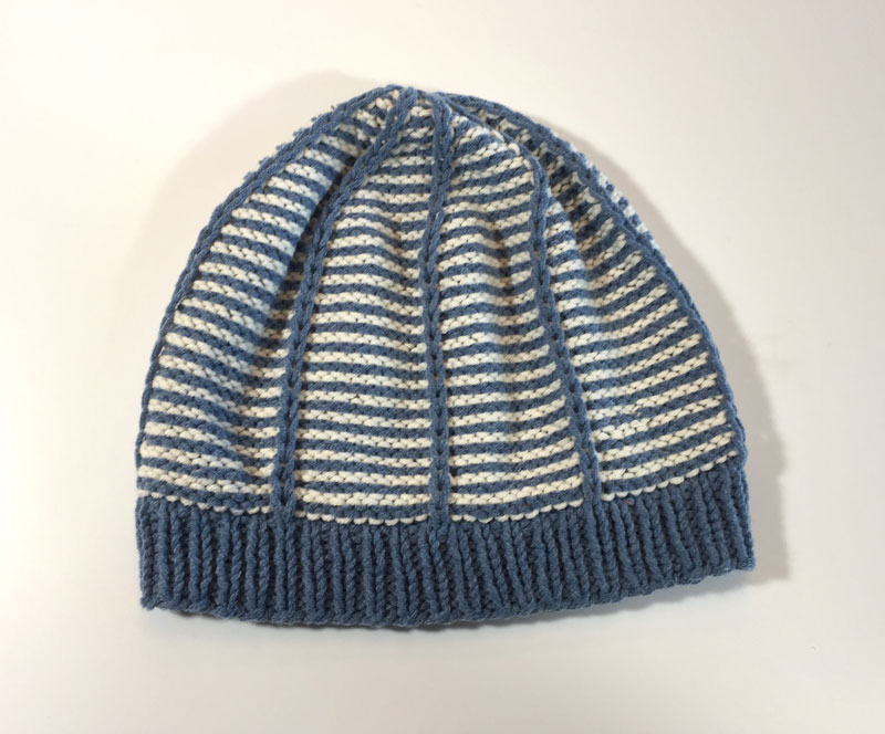 2-color slip stitch hats | Long Lake Yarns